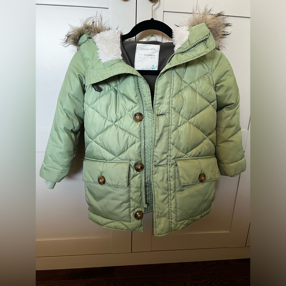 CREWCUTS Boys Winter Jacket Coat Size 4-5